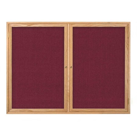 United Visual Products Open Faced Traditional Rounded Corkboard UV643ARC-SATIN-DRKSPR